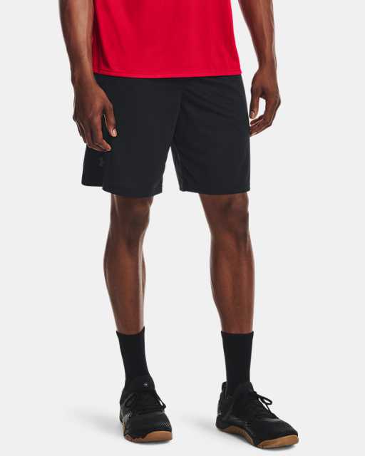 Under Armour Cage Mens Training Shorts Black Durable Woven Fabric MMA Short 